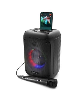 SQUEAK GŁOŚNIK KARAOKE BEATFLOW BLUETOOTH 5.0 + EDR, RADIO FM, MICROSD, AUX, USB SQ1005
