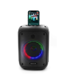 SQUEAK GŁOŚNIK KARAOKE BEATFLOW BLUETOOTH 5.0 + EDR, RADIO FM, MICROSD, AUX, USB SQ1005