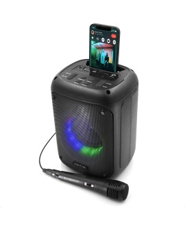 SQUEAK GŁOŚNIK KARAOKE BEATFLOW BLUETOOTH 5.0 + EDR, RADIO FM, MICROSD, AUX, USB SQ1005