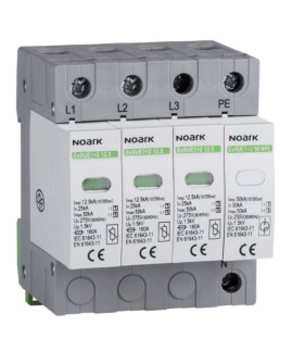 Ogr. przep., typ I+II, 275 V AC, 12,5 kA, wymienna wkładka, 3+N-bieg. (Ex9UE1+2 12.5 3PN 275)