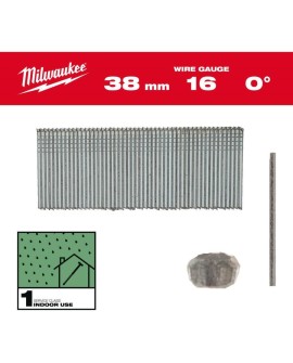 MILWAUKEE SZTYFTY 16G/38mm/0° DO M18 FN16GS /2500szt.
