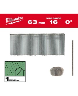 MILWAUKEE SZTYFTY 16G/63mm/0° DO M18 FN16GS /2500szt.
