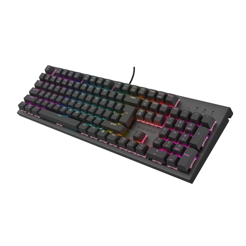 GENESIS Thor 303 klawiatura Gaming USB QWERTY Czarny