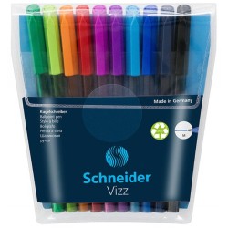 Długopisy SCHNEIDER VIZZ mix kolorów 10szt