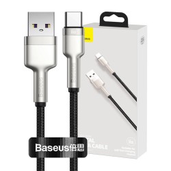 Kabel USB do USB-C Baseus Cafule, 66W, 0.25m (czarny)