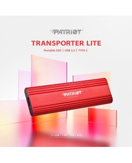 Patriot Transporter LT 2TB USB3.2 Type-C SSD 1000 MB/s Aluminium