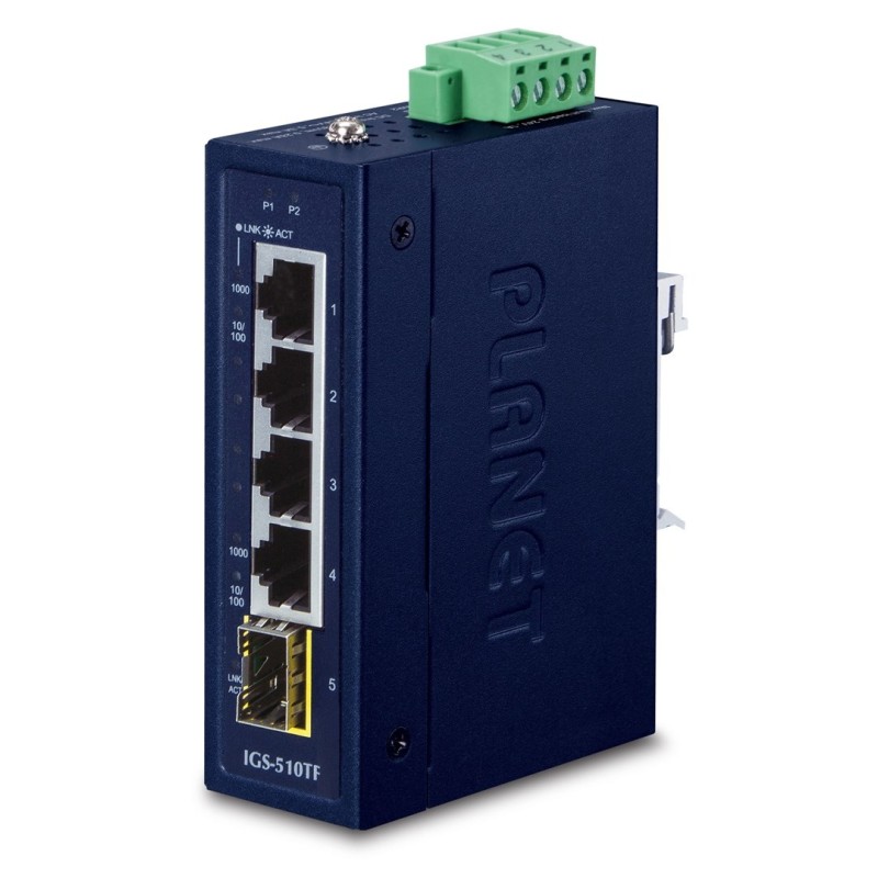 Switch PLANET IGS-510TF (4X 1GB BASE-T, 1X 1GB SFP)