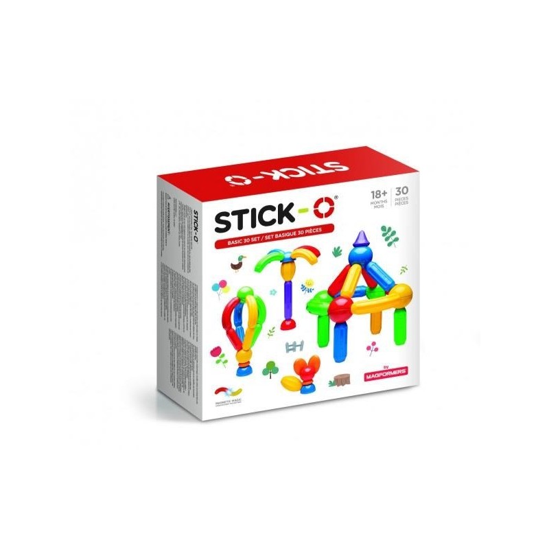 MAGFORMERS STICK-O 005-901003 BASIC SET - 30 ELEMENTS