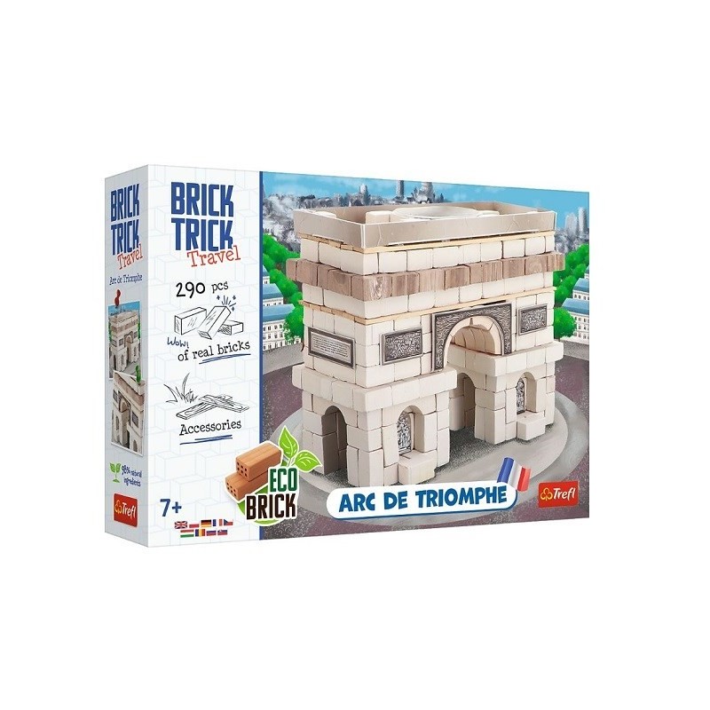 Klocki Brick Trick Travel - Łuk Triumfalny w Paryżu rozmiar zestawu L 61551 Trefl