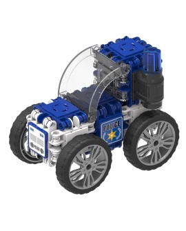 KLOCKI EDUKACYJNO-KONSTRUKCYJNE CLICS CLICFORMERS 802002 - POLICJA (7 W 1) - 72 ELEMENTY