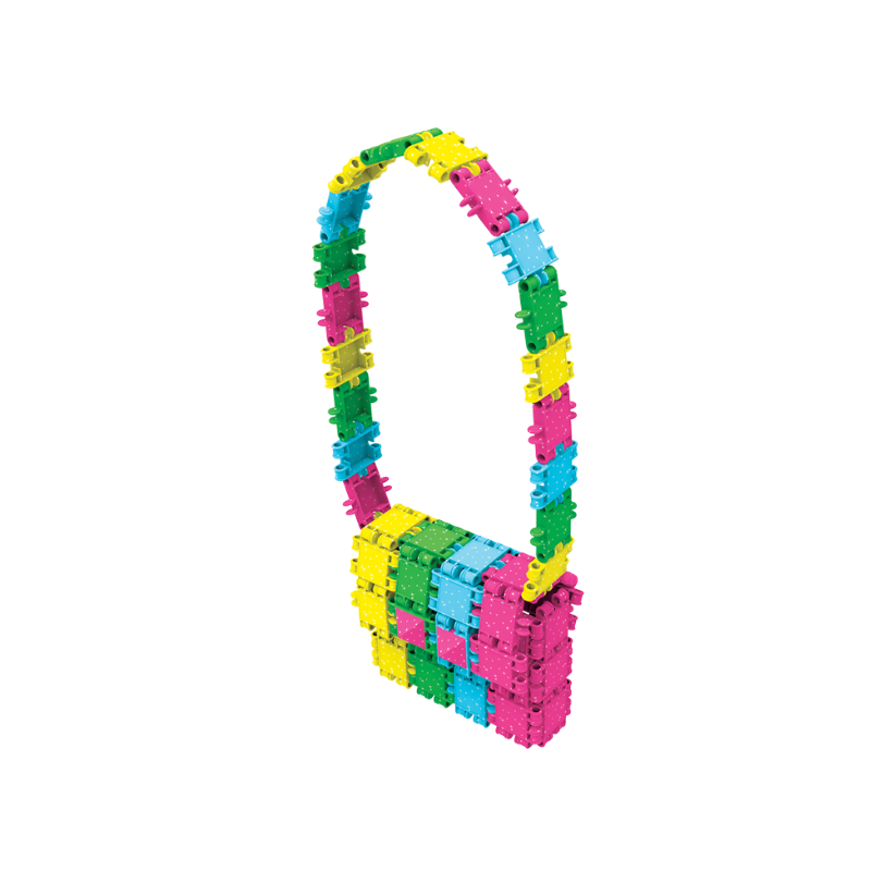 Klocki konstrukcyjne CLICS - Zestaw 175 el. (8w1) GLITTER