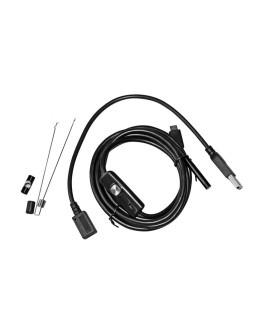 MEDIA-TECH MOBILE ENDOSCOPE – ENDOSKOP USB, ROZDZIELCZOŚĆ VGA, DŁUGOŚĆ 5M, PODŚWIETLENIE LED, MICROUSB, ANDROID MT4095