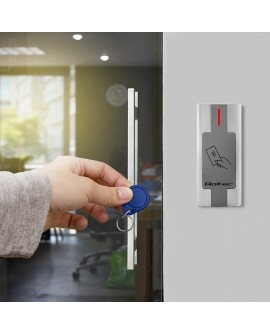 QOLTEC CZYTNIK KART I BRELOKÓW ZBLIŻENIOWY RFID | METALOWA OBUDOWA