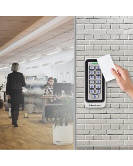 QOLTEC ZAMEK SZYFROWY RHEA Z CZYTNIKIEM RFID | KOD | KARTA | BRELOK | DZWONEK | IP68 | EM