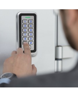 QOLTEC ZAMEK SZYFROWY RHEA Z CZYTNIKIEM RFID | KOD | KARTA | BRELOK | DZWONEK | IP68 | EM
