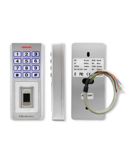 QOLTEC ZAMEK SZYFROWY OBERON Z CZYTNIKIEM LINII PAPILARNYCH | RFID | KOD | KARTA | BRELOK | DZWONEK | IP68 | EM