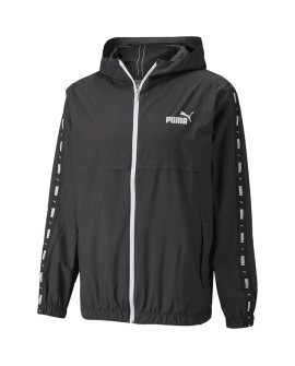 Kurtka męska Puma ESS+TAPE Windbreaker czarna 847477 01