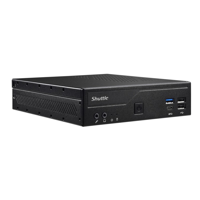 Shuttle DH610S komputer typu barebone Wąski PC Czarny Intel H610