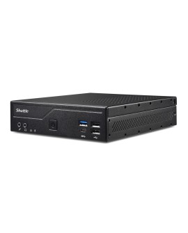 Shuttle DH610S komputer typu barebone Wąski PC Czarny Intel H610
