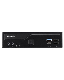 Shuttle DH610S komputer typu barebone Wąski PC Czarny Intel H610