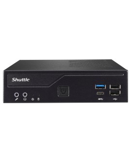 Shuttle DH610S komputer typu barebone Wąski PC Czarny Intel H610