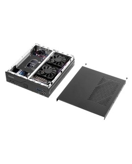 Shuttle DH610S komputer typu barebone Wąski PC Czarny Intel H610