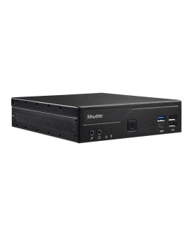 Shuttle DH610S komputer typu barebone Wąski PC Czarny Intel H610
