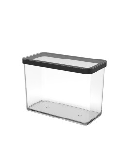 Rotho Pojemnik na przysmaki wysoki 2.1L LOFT transparentny/czarny