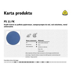 KLINGSPOR KRĄŻEK ŚCIERNY...