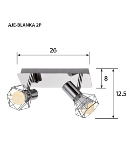 Listwa Activejet AJE-BLANKA 2P (80 W E14 x 2)