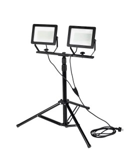 Reflektor podwójny 2x100W SMD LED 2 x 8500lm na statywie 1.8m