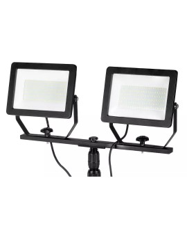 Reflektor podwójny 2x100W SMD LED 2 x 8500lm na statywie 1.8m