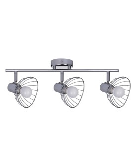 Listwa reflektorowa potrójna sufitowa ścienna chrom Activejet GIZEL kinkiet E14 do salonu