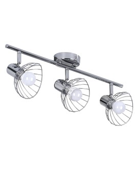Listwa reflektorowa potrójna sufitowa ścienna chrom Activejet GIZEL kinkiet E14 do salonu