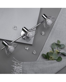 Listwa reflektorowa potrójna sufitowa ścienna chrom Activejet GIZEL kinkiet E14 do salonu