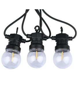 Girlanda ogrodowa V-TAC VT-71510 sznur 5W 5 m, 10 żarówek 0,5W IP44 3000K 550lm (SKU 212728) Czarny