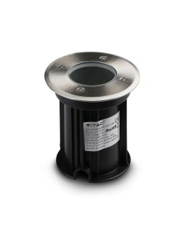 Oprawa gruntowa V-TAC VT-7677 najazdowa 230V IP65 GU10 (SKU 7515) Czarny, Srebrny