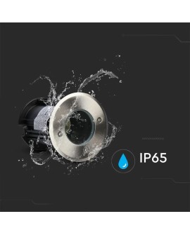 Oprawa gruntowa V-TAC VT-7677 najazdowa 230V IP65 GU10 (SKU 7515) Czarny, Srebrny