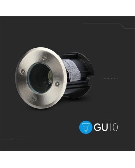 Oprawa gruntowa V-TAC VT-7677 najazdowa 230V IP65 GU10 (SKU 7515) Czarny, Srebrny
