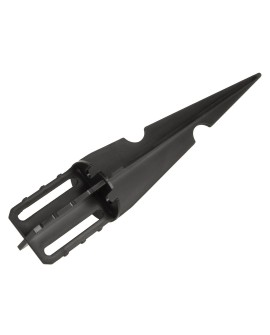 Solarna lampa LED z czujnikiem Maclean, czarna, IP44, 3 tryby świecenia, bateria Li-ion 18650 3,7V 1200 mAh, wbijana, MCE465 B
