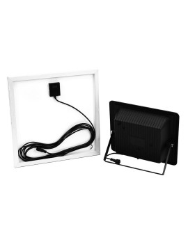 Projektor LED Solarny V-TAC 20W Czarny IP65, Pilot, Timer VT-60W 6000K 1650lm
