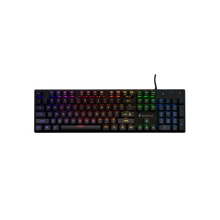 SureFire KingPin M2 multimedialna klawiatura dla gracza, RGB przewodowa (USB) US, czarna do gry, mechaniczna