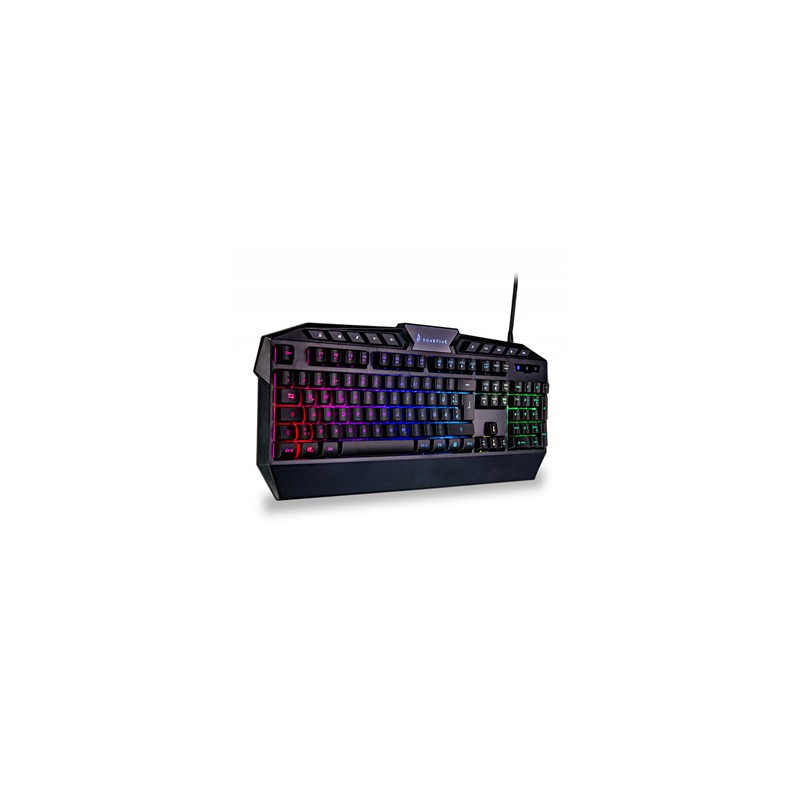 SureFire KingPin RGB klawiatura przewodowa (USB) US, czarna ergonomiczna
