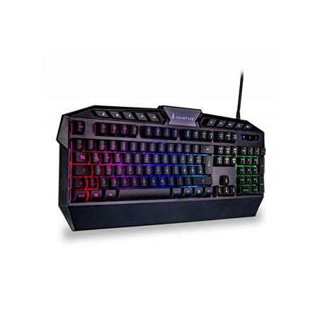 SureFire KingPin RGB klawiatura przewodowa (USB) US, czarna ergonomiczna