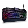 SureFire KingPin RGB klawiatura przewodowa (USB) US, czarna ergonomiczna