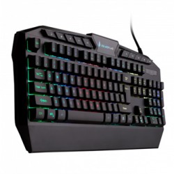 SureFire KingPin RGB klawiatura multimedialna przewodowa (USB) US, czarna do gry