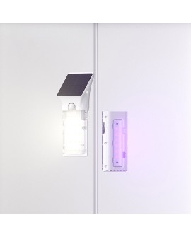 POWERNEED SOLARNA BAKTERIOBÓJCZA LAMPA UV 1000LM, NEUTRALIZACJA WIRUSÓW, LED X20, PV 1W, CZUJNIK RUCHU I ZMIERZCHOWY SWL-15