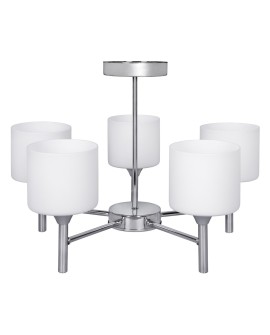 Żyrandol klasyczna lampa sufitowa wisząca Activejet MIRA Chrom 5xE27 do salonu