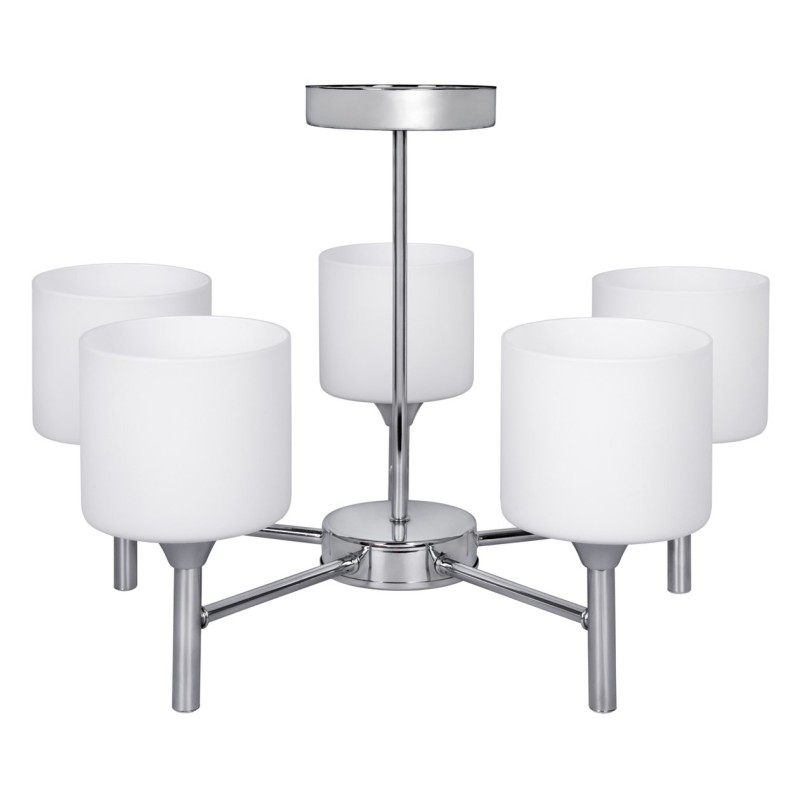Żyrandol klasyczna lampa sufitowa wisząca Activejet MIRA Chrom 5xE27 do salonu