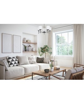 Żyrandol klasyczna lampa sufitowa wisząca Activejet MIRA Chrom 5xE27 do salonu